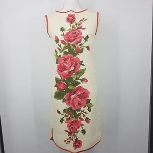 {Vintage} 60s Sheath Dress - Floral Roses